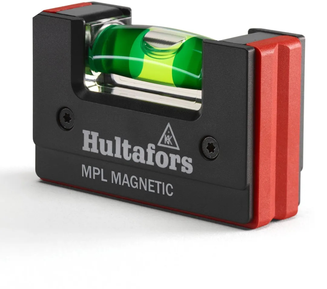 Hultafors MPL Mini Magnetische Waterpas 68mm - Rood/Zwart
