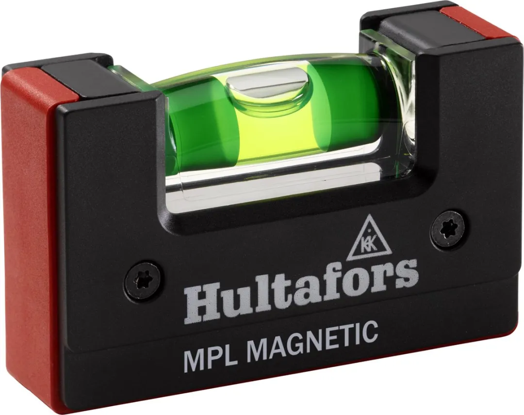 Hultafors MPL Mini Magnetische Waterpas 68mm - Rood/Zwart