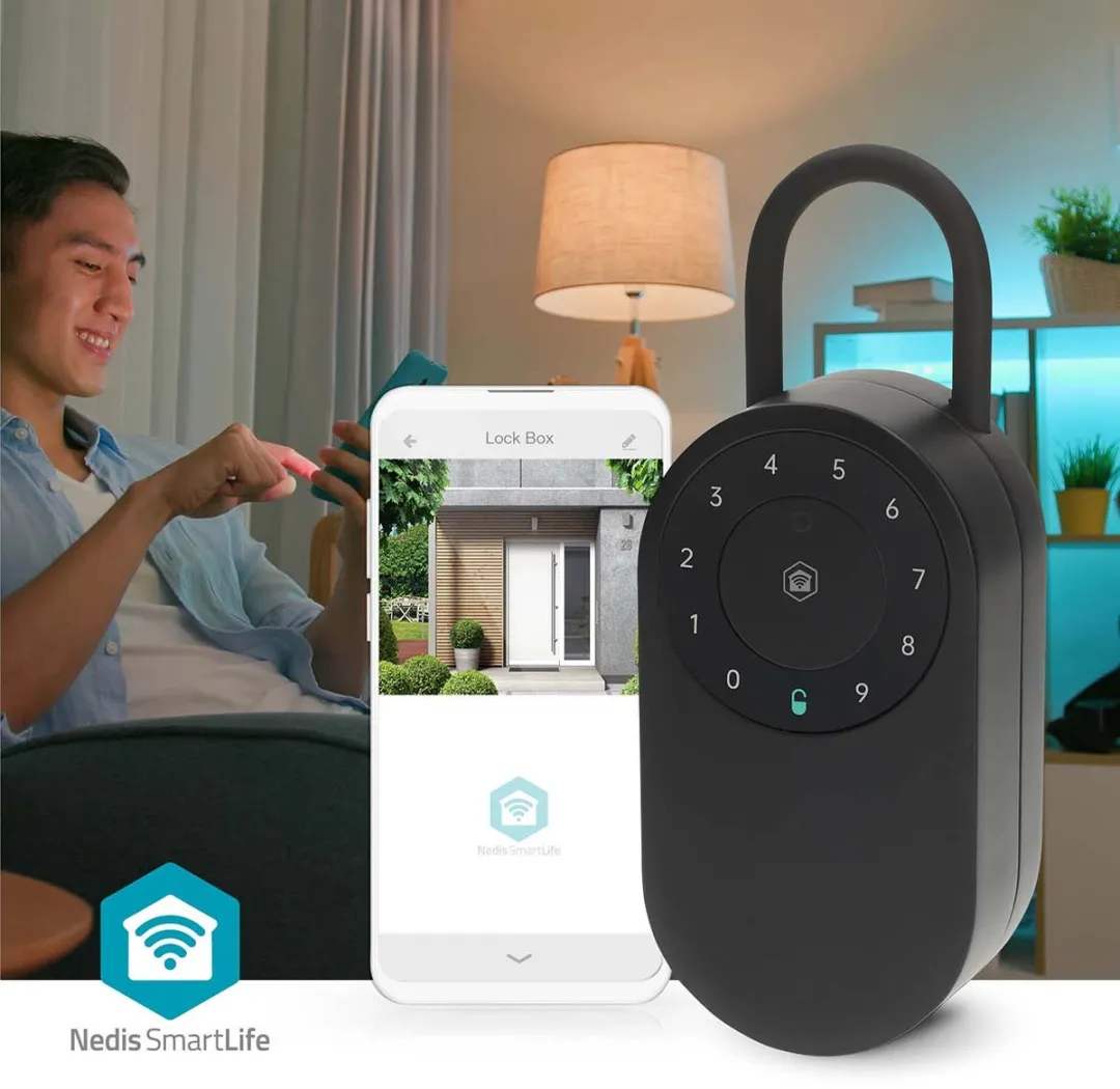 Nedis SmartLife Sleutelkluis BTHKB11BK - Bluetooth - IP65 Zwart