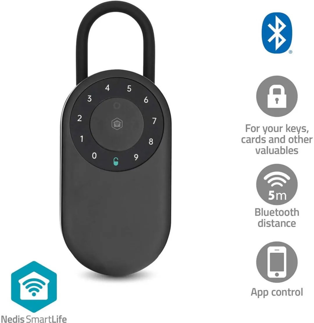 Nedis SmartLife Sleutelkluis BTHKB11BK