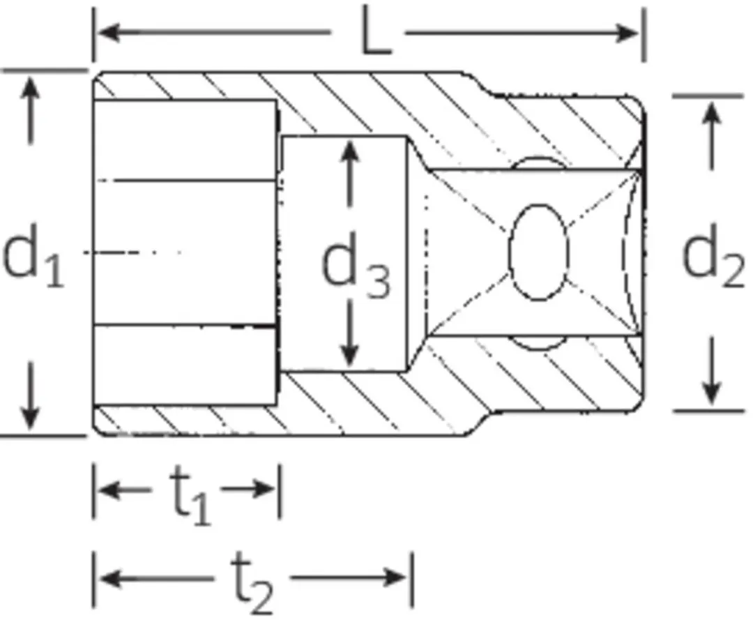 Stahlwille 52 23 03030023 Dopsleutelinzetstuk 23mm - 1/2" - Zeskant