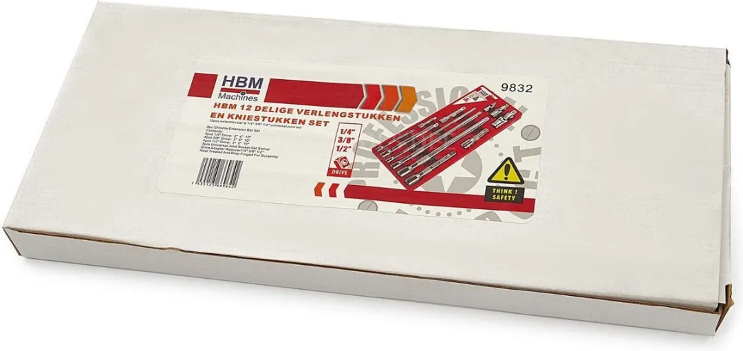 HBM 12-delige Verlengstukken & Kniestukken Set - 27mm