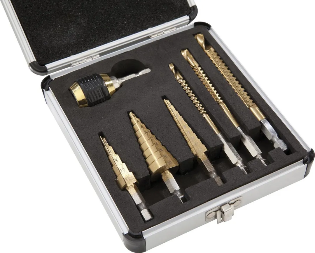 Westfalia Titanium Trap- en Freesboren Set 7-delig