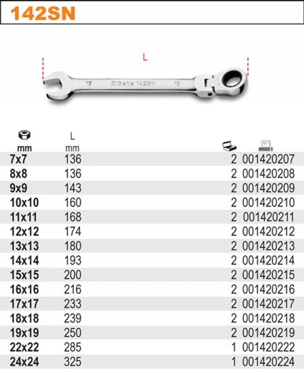 Beta Ringsleutel 142SN 10mm - Metrisch
