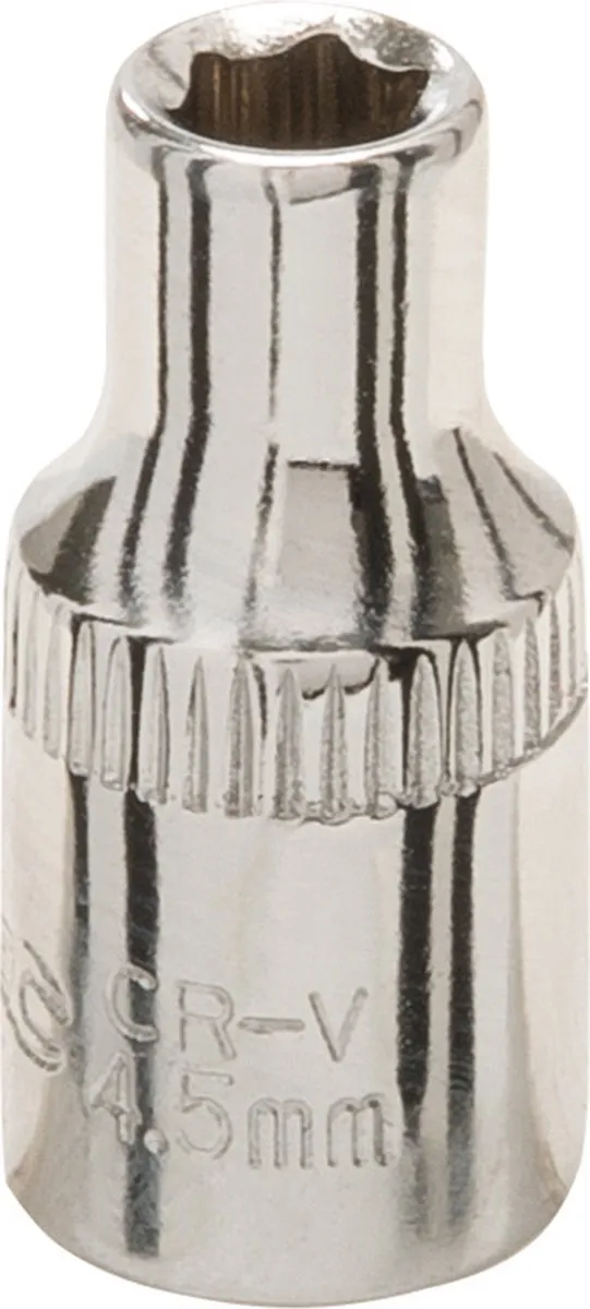Silverline Zeskantige 1/4" metrische dop 4,5 mm
