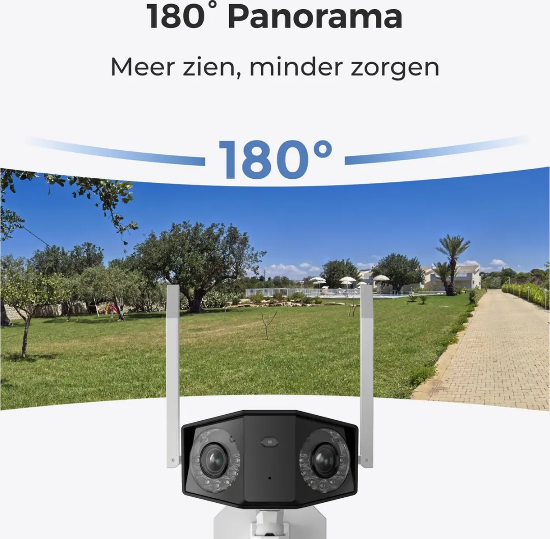 Reolink Duo 4K Wi-Fi Buitencamera 180° - Wit