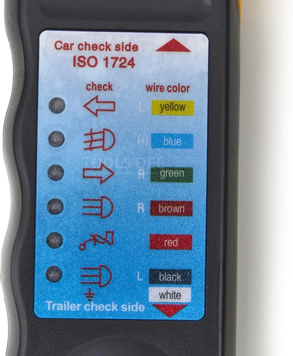 HBM Stekkertester Aanhangwagen 12V - 2 Adapters