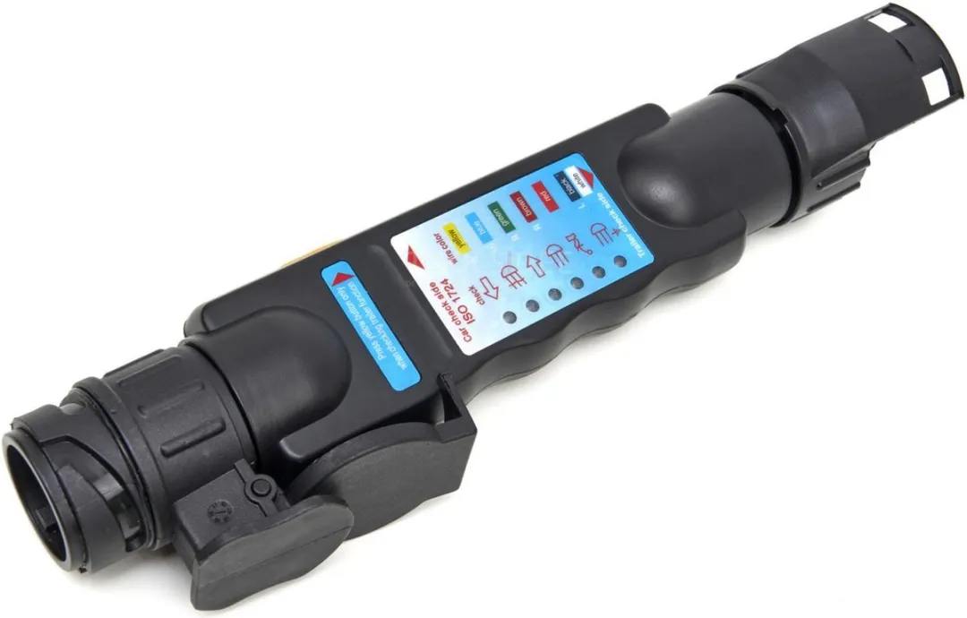 HBM Stekkertester Aanhangwagen 12V - 2 Adapters