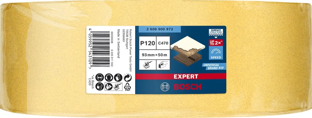 Bosch Professional Expert C470 Schuurpapierrol 93mm x 50m - K400