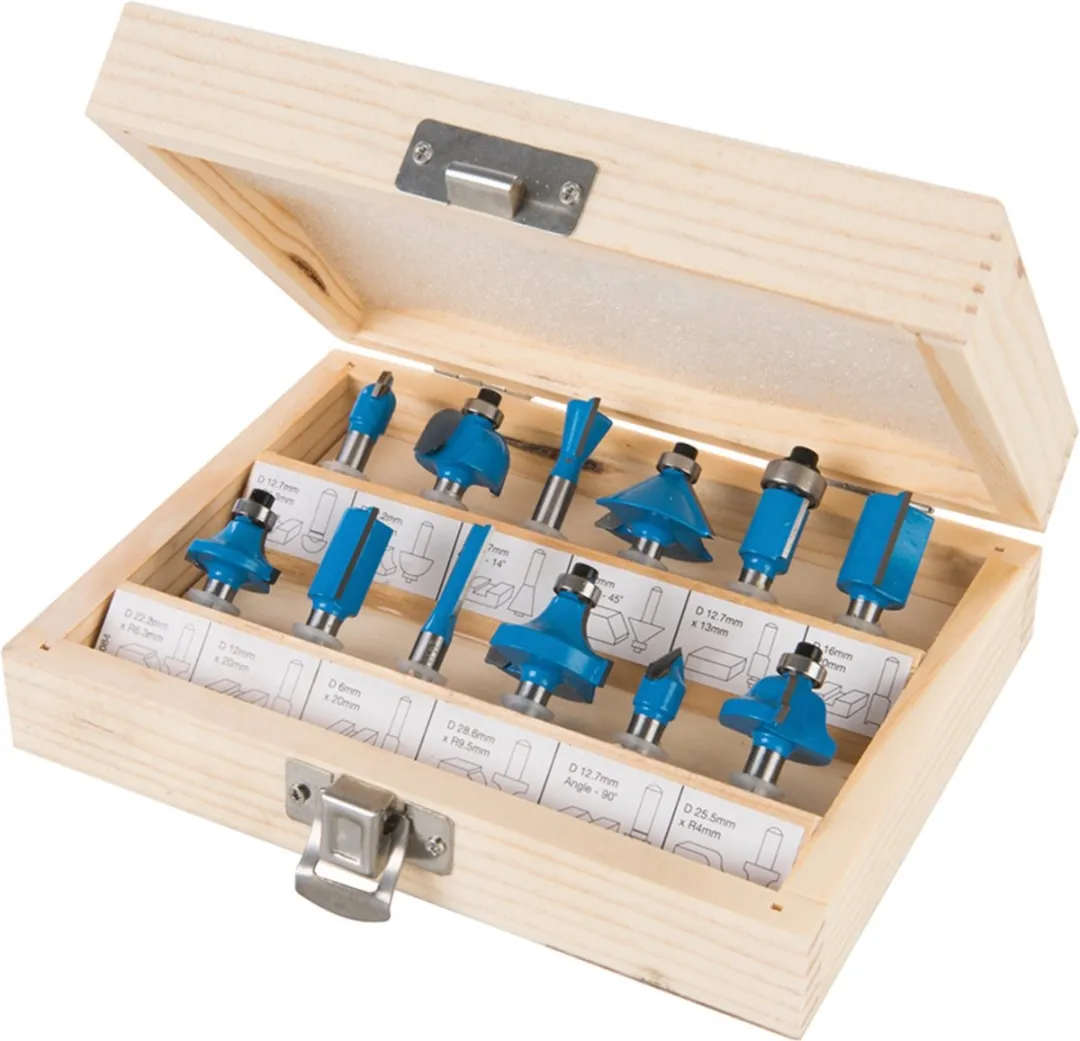 Silverline 12-delige TCT Freesbitset