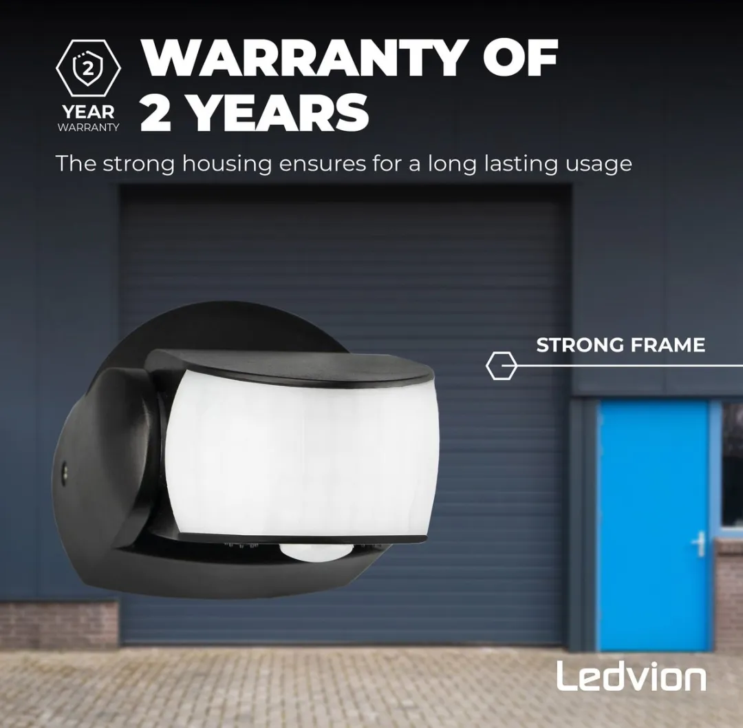 Ledvion Bewegingsmelder LV10033 Opbouw - Zwart