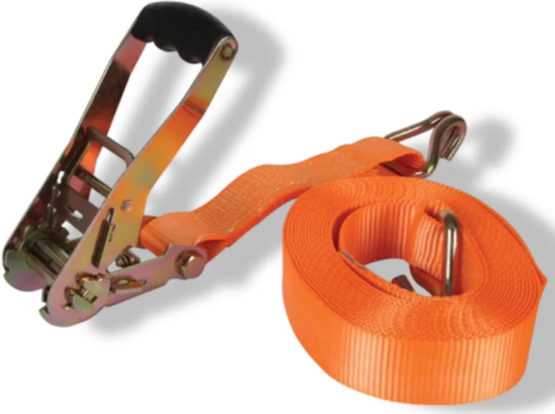 Perel Toolland Spanband 4500kg 8m x 50mm - UV-bestendig - Oranje/Zwart