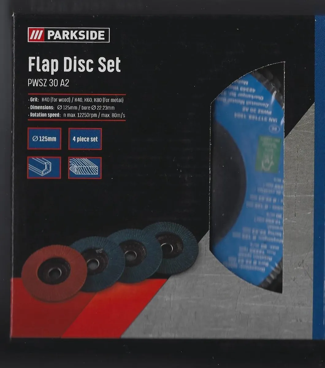 PARKSIDE PWSZ 30 A2 Waaierslijpschijven 125mm