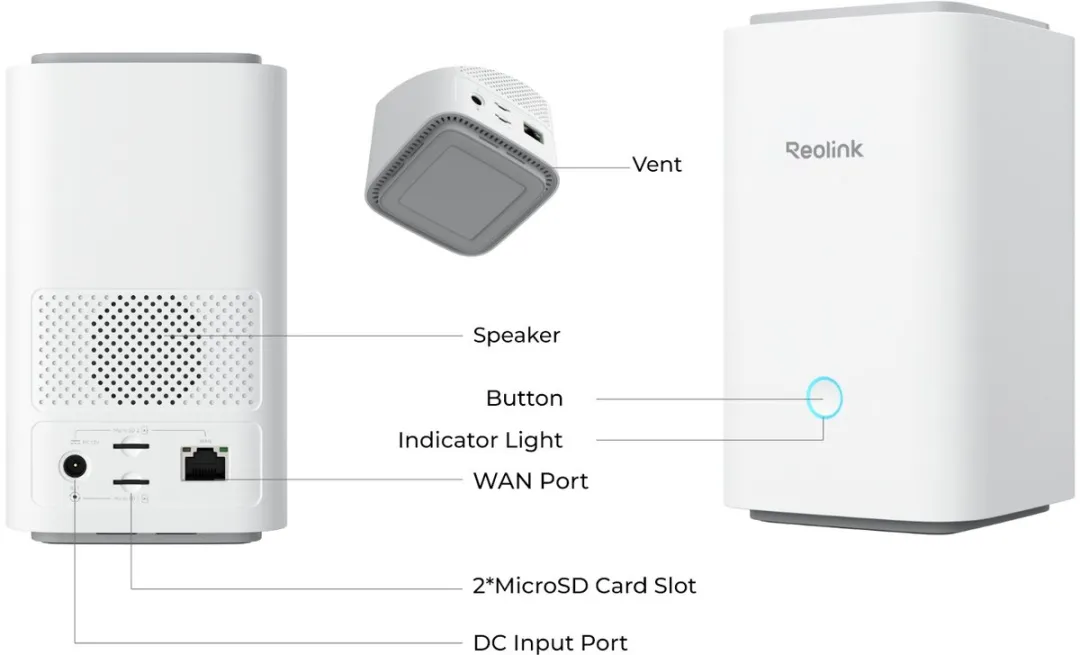 Reolink HomeHub Draadloos Beveiligingscentrum - 64GB Wit