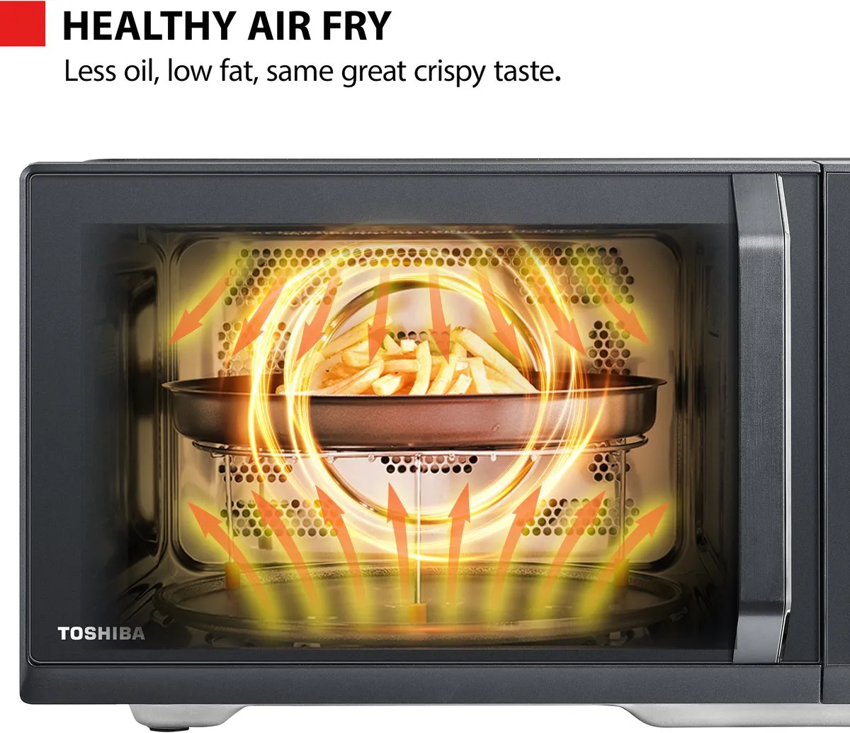 Toshiba MW3-SAC26SF(BK) Vrijstaande Oven Magnetron 26L - 900W - Zwart - afbeelding 6 van 6