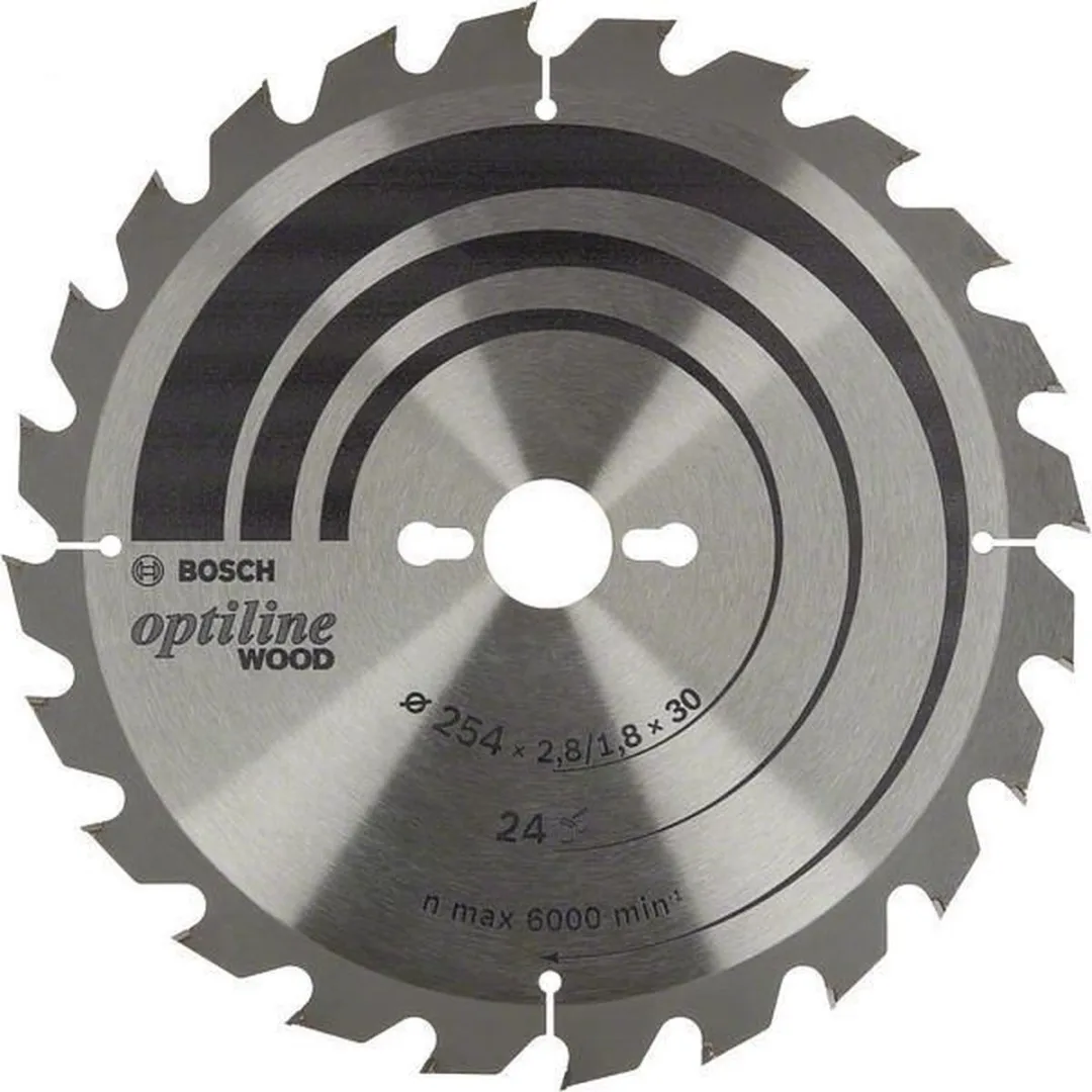 Bosch Professional Hout Cirkelzaagblad 254mm 24T - 2608838412 - afbeelding 6 van 6