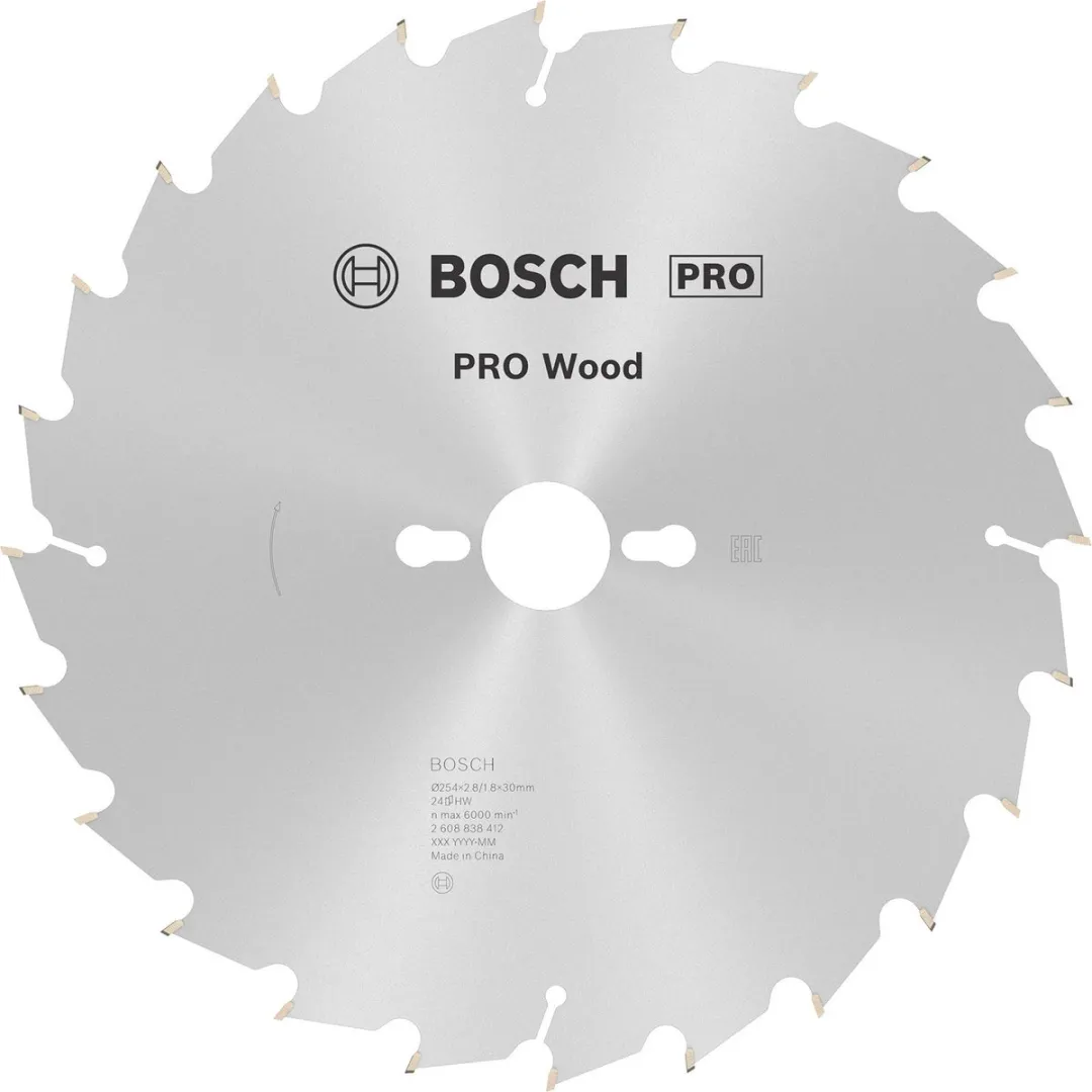 Bosch Professional Hout Cirkelzaagblad 254mm 24T