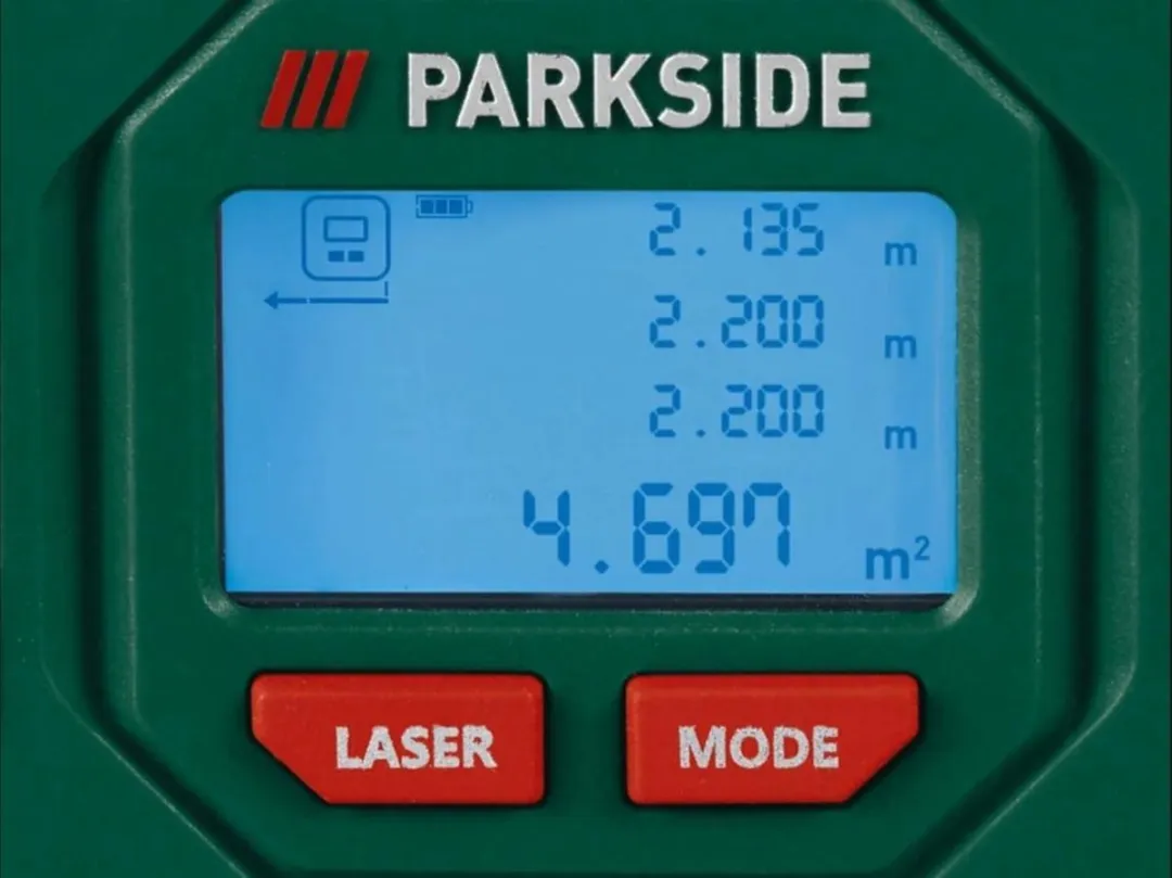 PARKSIDE Laser-afstandsmeter 50m - met rolmeetfunctie