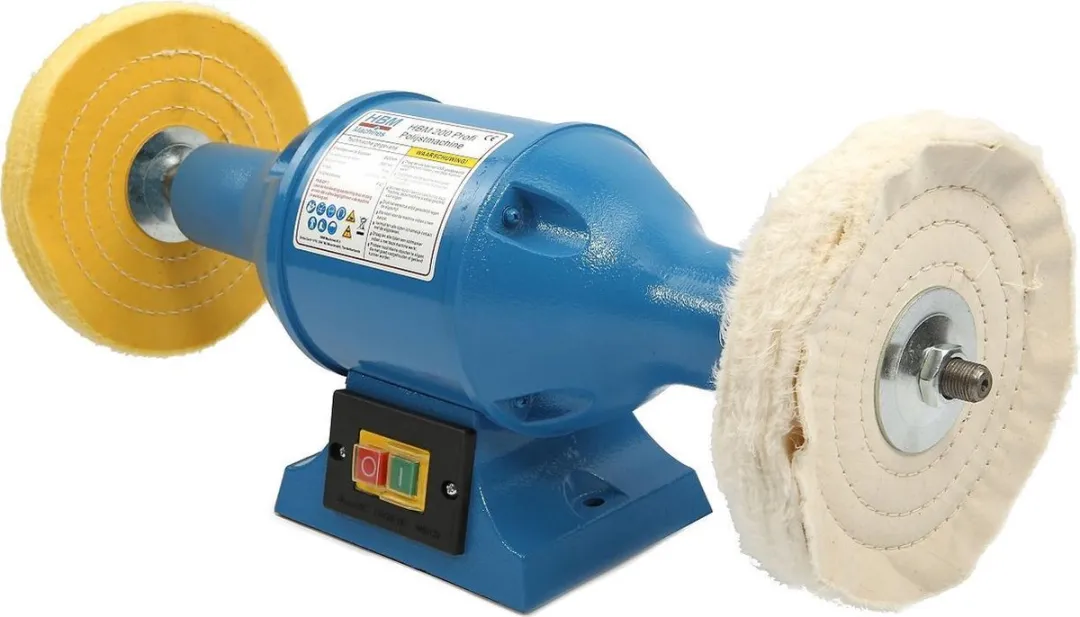 HBM 200 Profi Polijstmachine 750W - 2 Accessoires