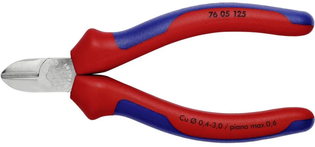Knipex 76 05 125 Zijsnijtang met facet 125mm