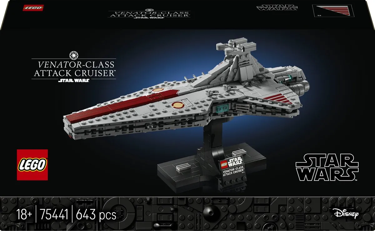 LEGO Star Wars Venator-Class Attack Cruiser 75441 - Bouwpakket 643 Stukken - Multicolor