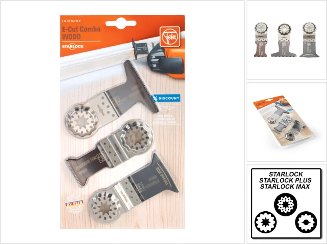 Fein E-Cut Combo Starlock Zaagbladenset Hout - 35222967080 - afbeelding 6 van 6