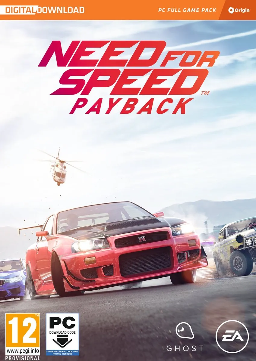 Electronic Arts Need for Speed Payback Windows Code in a Box