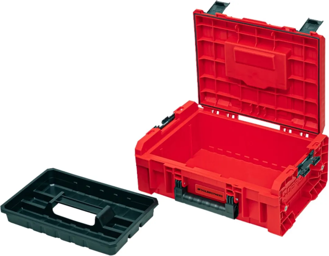 Toolbrothers RHINO L Gereedschapskoffer Basic ULTRA 12L - Rood/Zwart