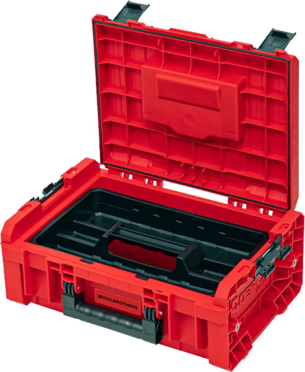 Toolbrothers RHINO L Gereedschapskoffer Basic ULTRA 12L - Rood/Zwart