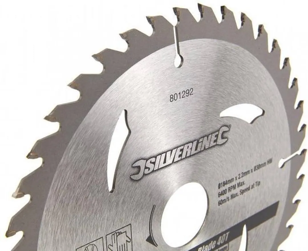 Silverline Cirkelzaagbladenset 184mm - 3-delig 20/24/40 Tanden