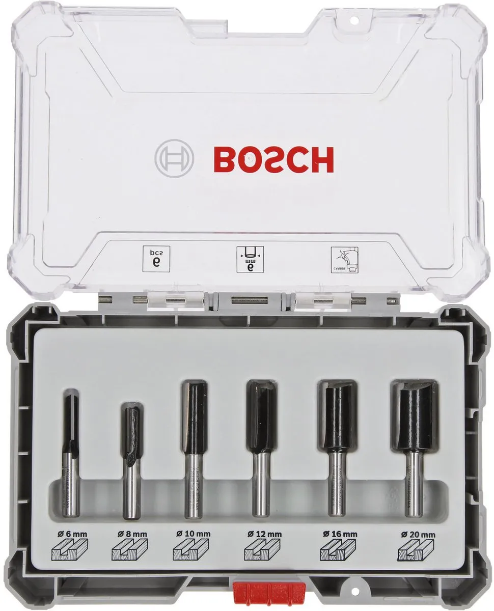 Bosch Professional Nutfräser Set 6-delig 2607017465