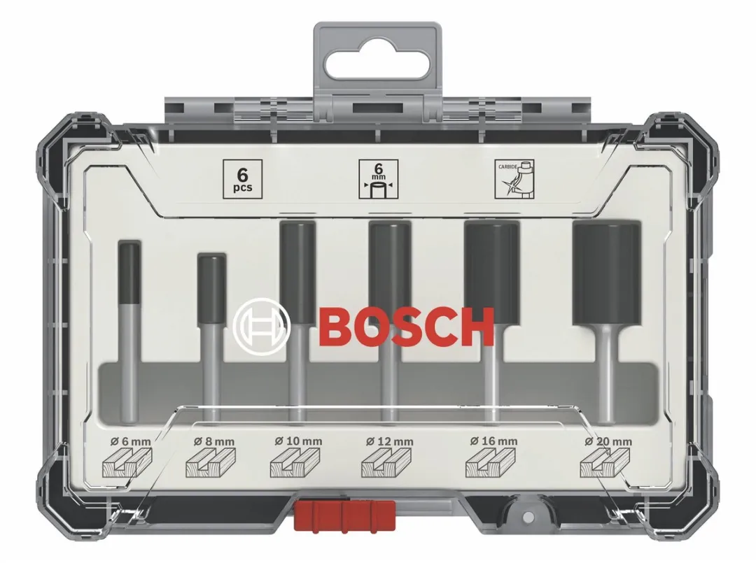 Bosch Professional Nutfräser Set 6-delig 2607017465