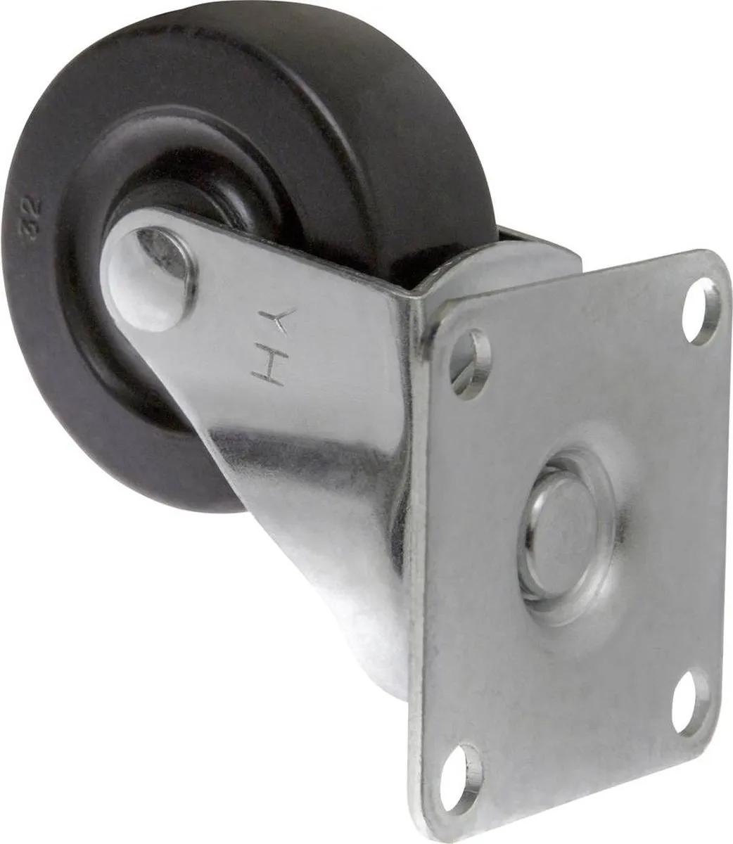 TOOLCRAFT TO-5137884 Zwenkwiel 50mm - Rubber
