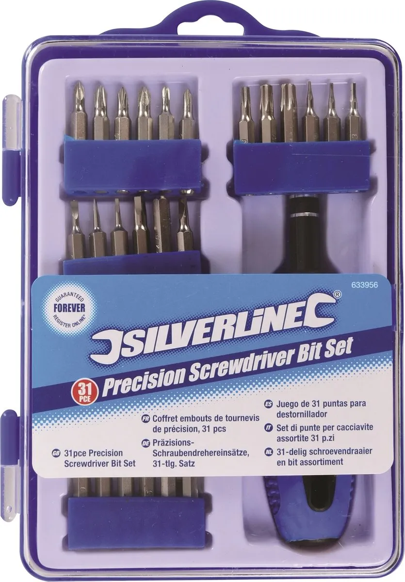 Silverline 633956 Schroevendraaerset 31-delig - Soft-grip
