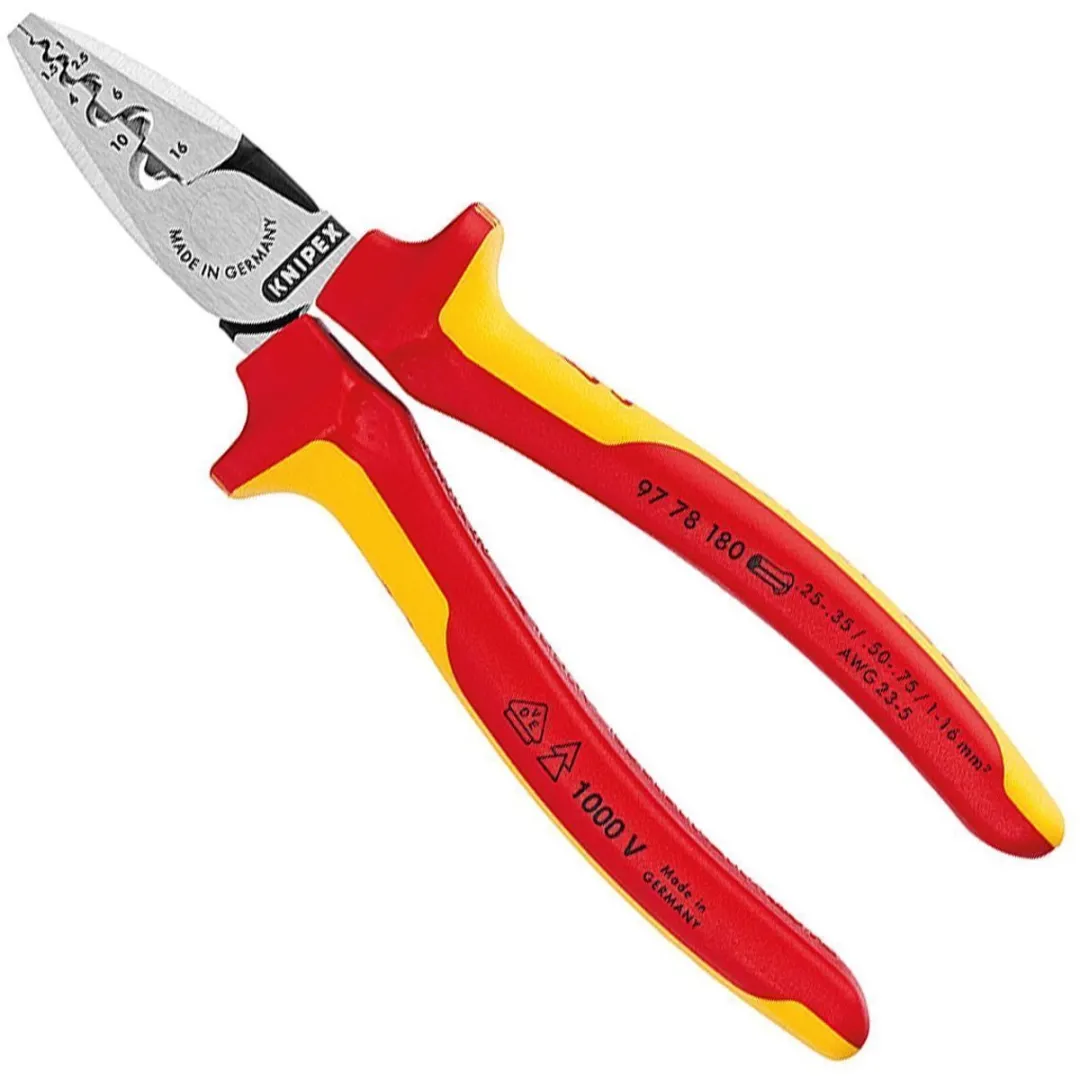 Knipex 97 78 180 Adereindhulstang 025-160mm VDE