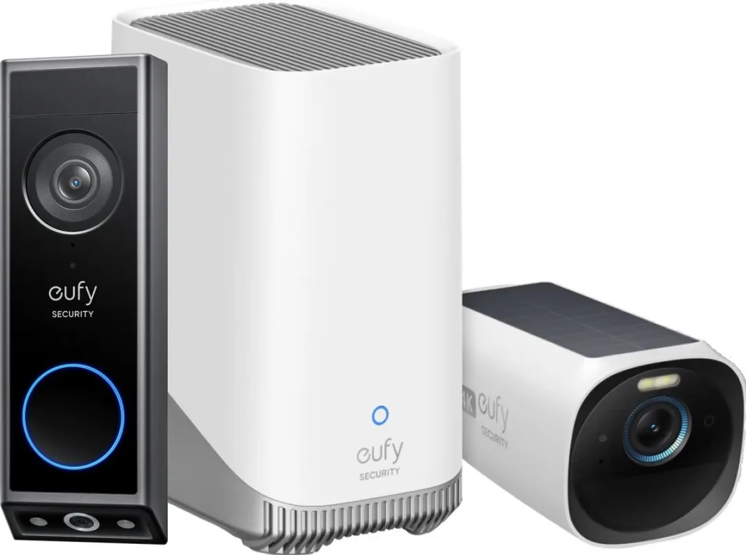 Eufy eufyCam 3 S330 + HomeBase 3 + Video Doorbell E340 Bundel