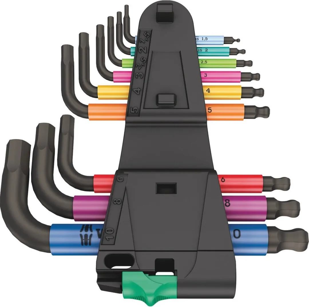Wera 05133164001 950/9 Hex-Plus Stiftsleutelset - 20 Stuks - Multicolor