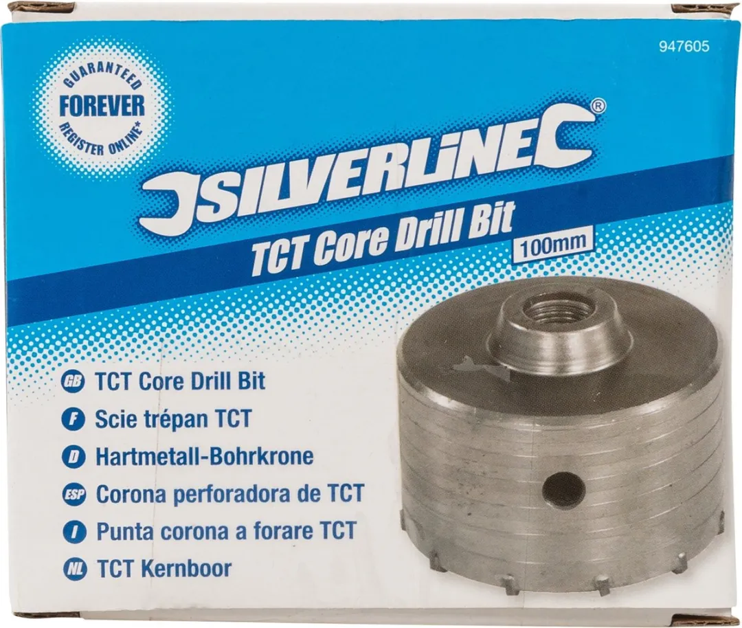 Silverline Kernboor TCT Ø100mm - Steen/Beton