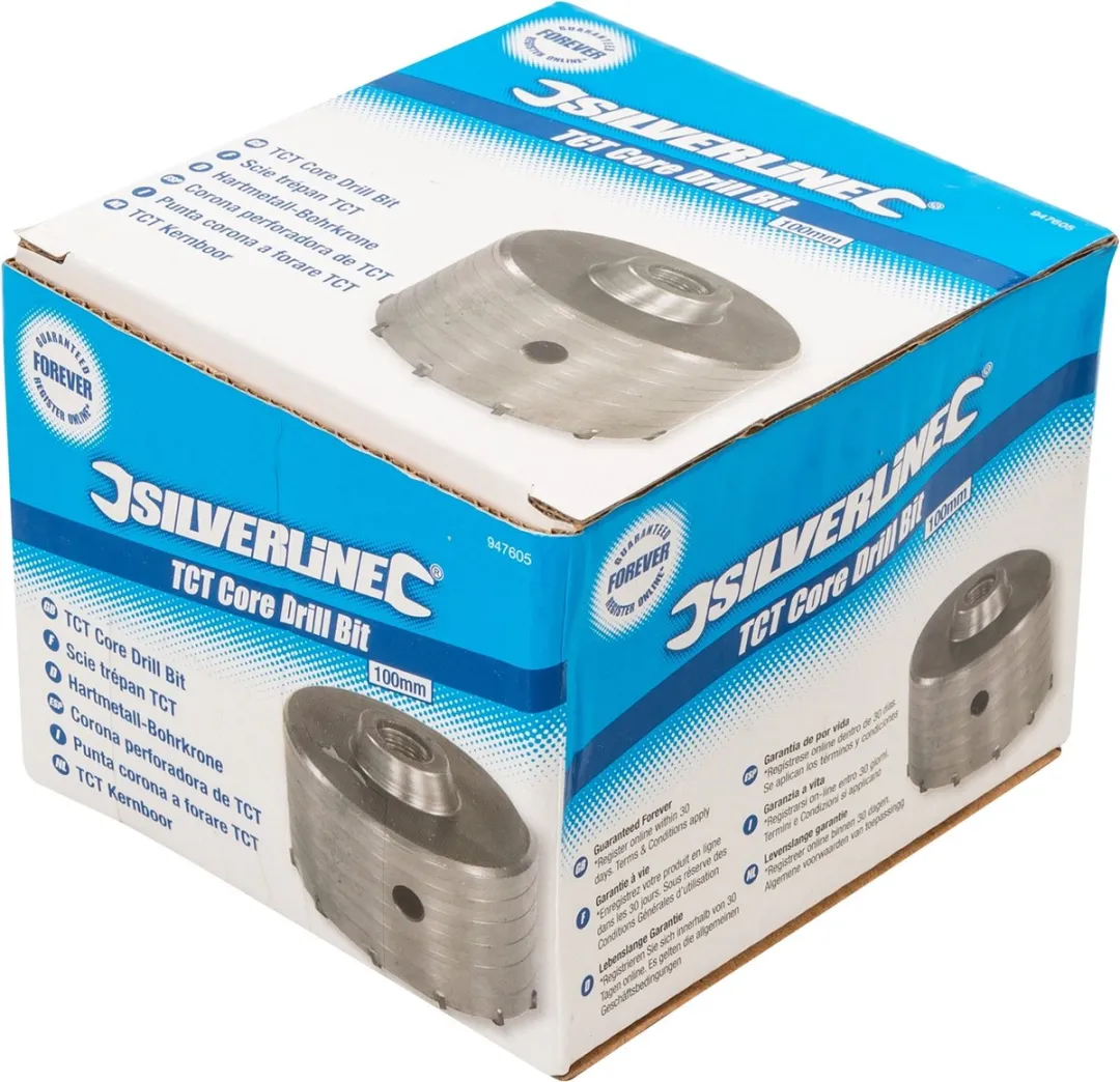 Silverline Kernboor TCT Ø100mm - Steen/Beton - afbeelding 6 van 6
