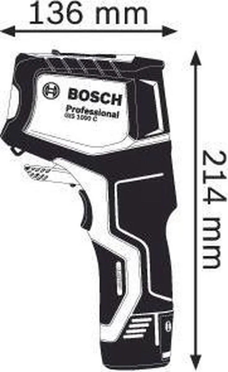 Bosch Professional GIS 1000 C Thermodetector - Blauw - afbeelding 6 van 6