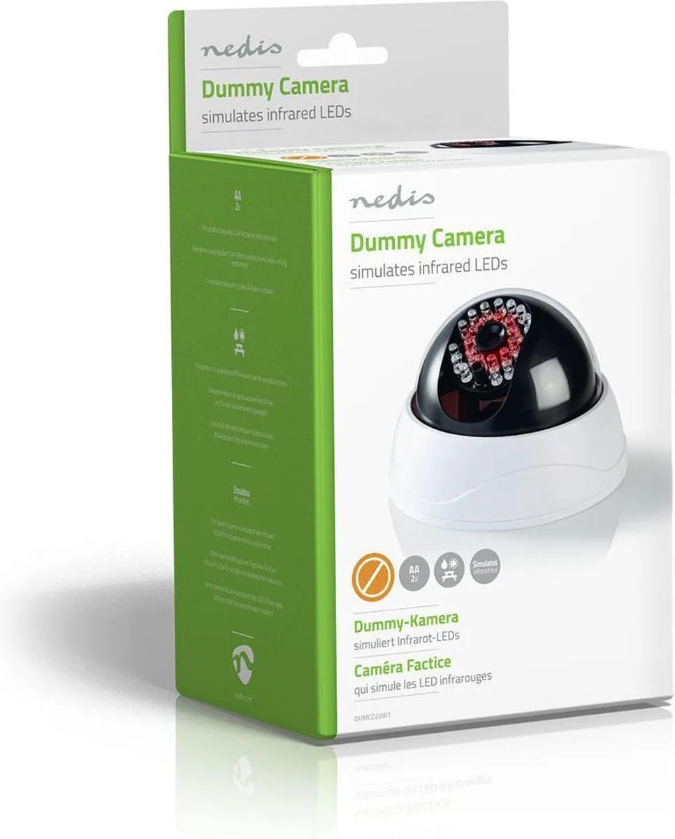 Nedis Dummy Beveiligingscamera - Wit