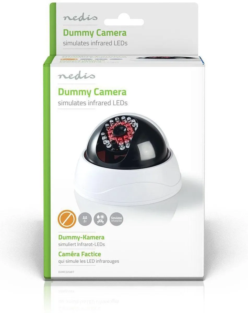 Nedis Dummy Beveiligingscamera - Wit - afbeelding 6 van 6