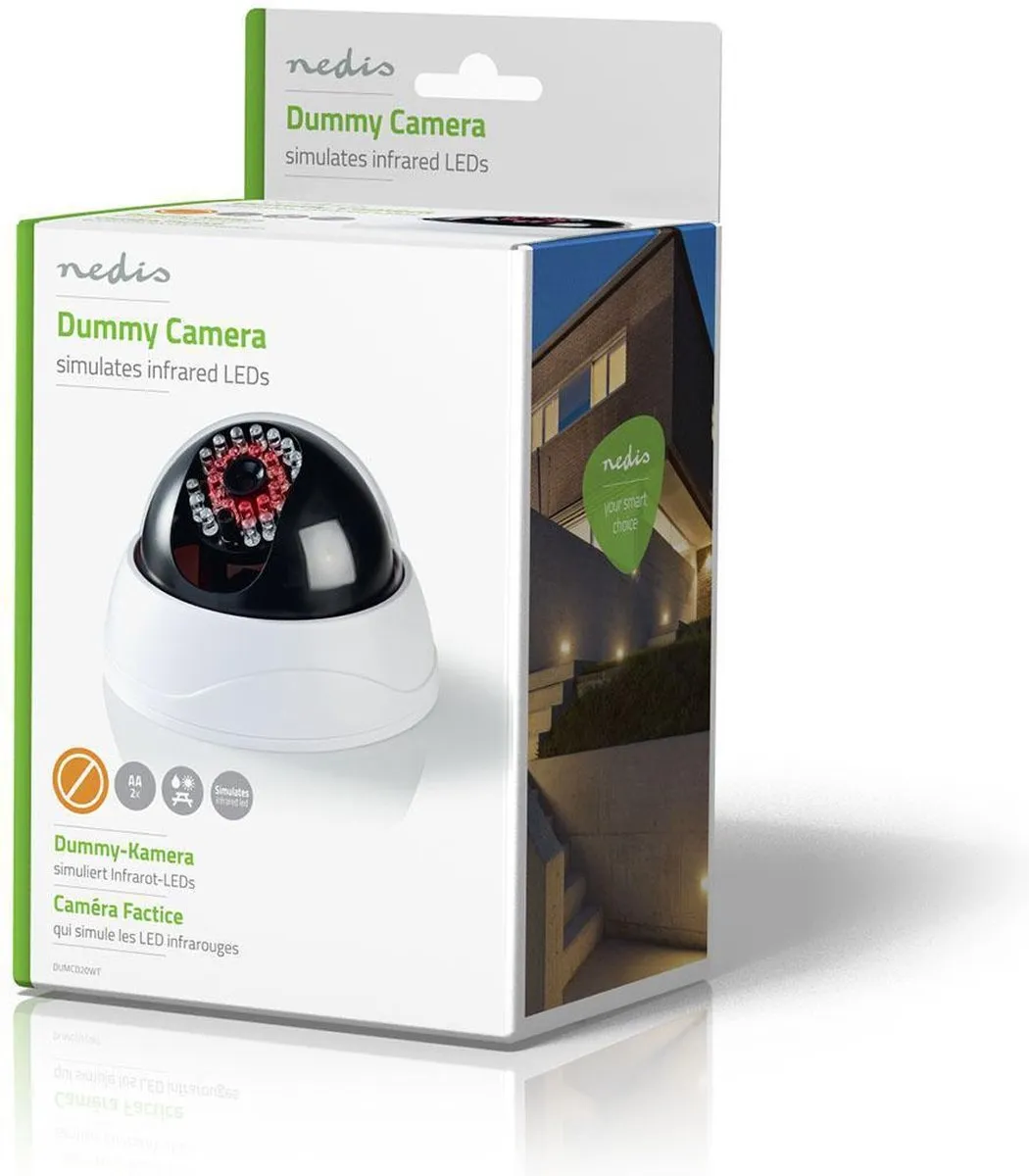 Nedis Dummy Beveiligingscamera - Wit
