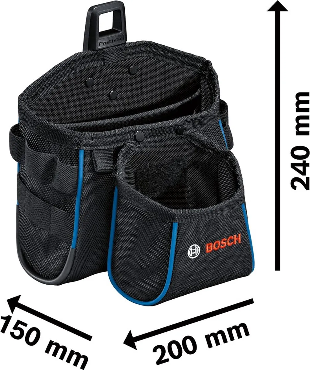 Bosch Professional ProClick Gereedschapsgordel 1600A02H5C - 6-delig - Blauw/Zwart