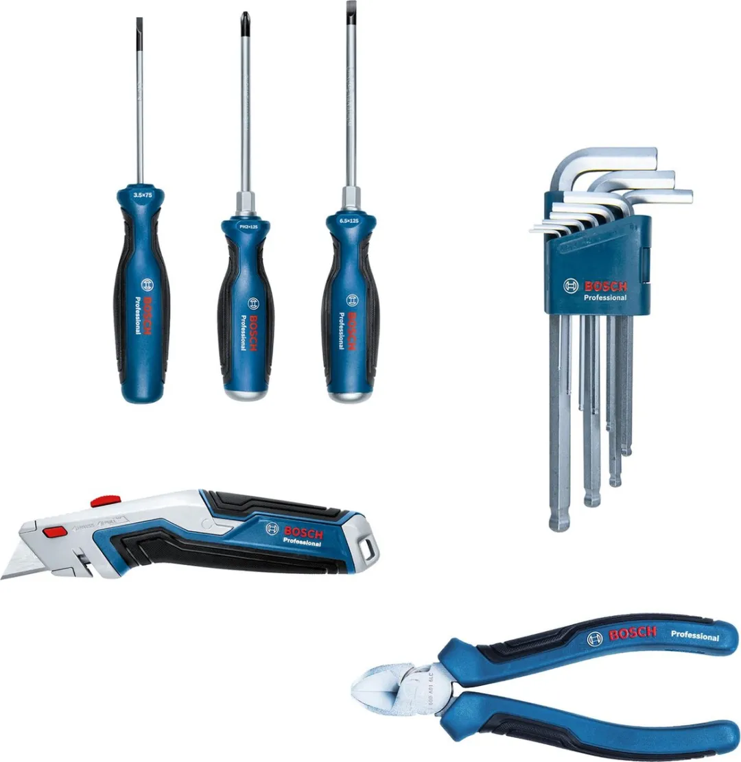 Bosch Professional ProClick Gereedschapsgordel 1600A02H5C - 6-delig - Blauw/Zwart