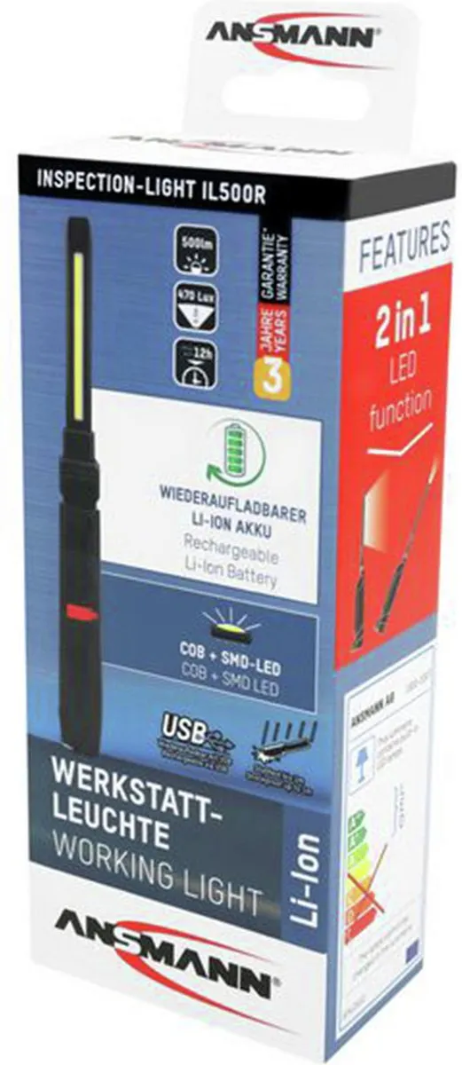 Ansmann IL500R LED-werklamp 1600-0307