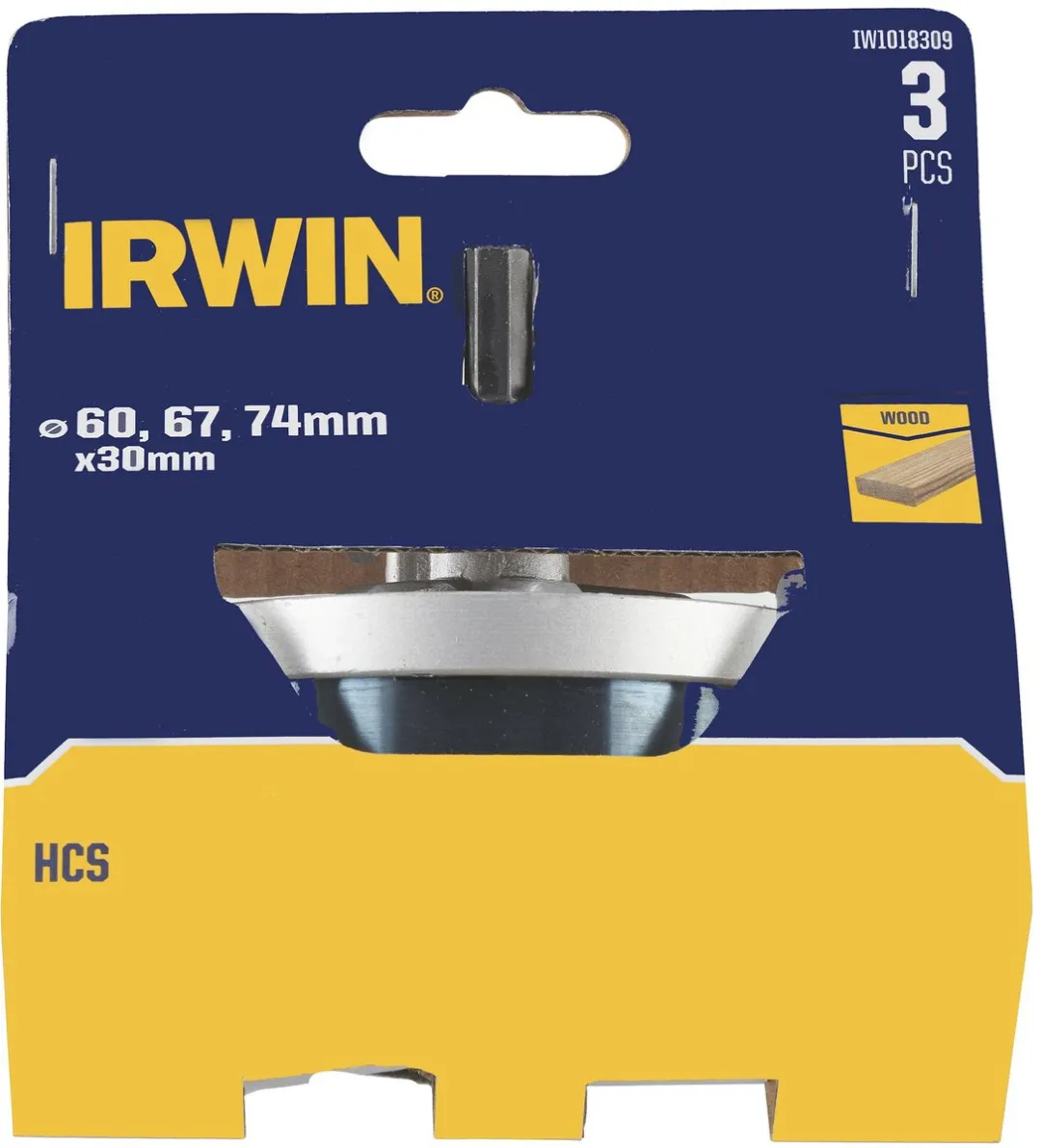 Irwin Houtboren Set 60/67/74mm