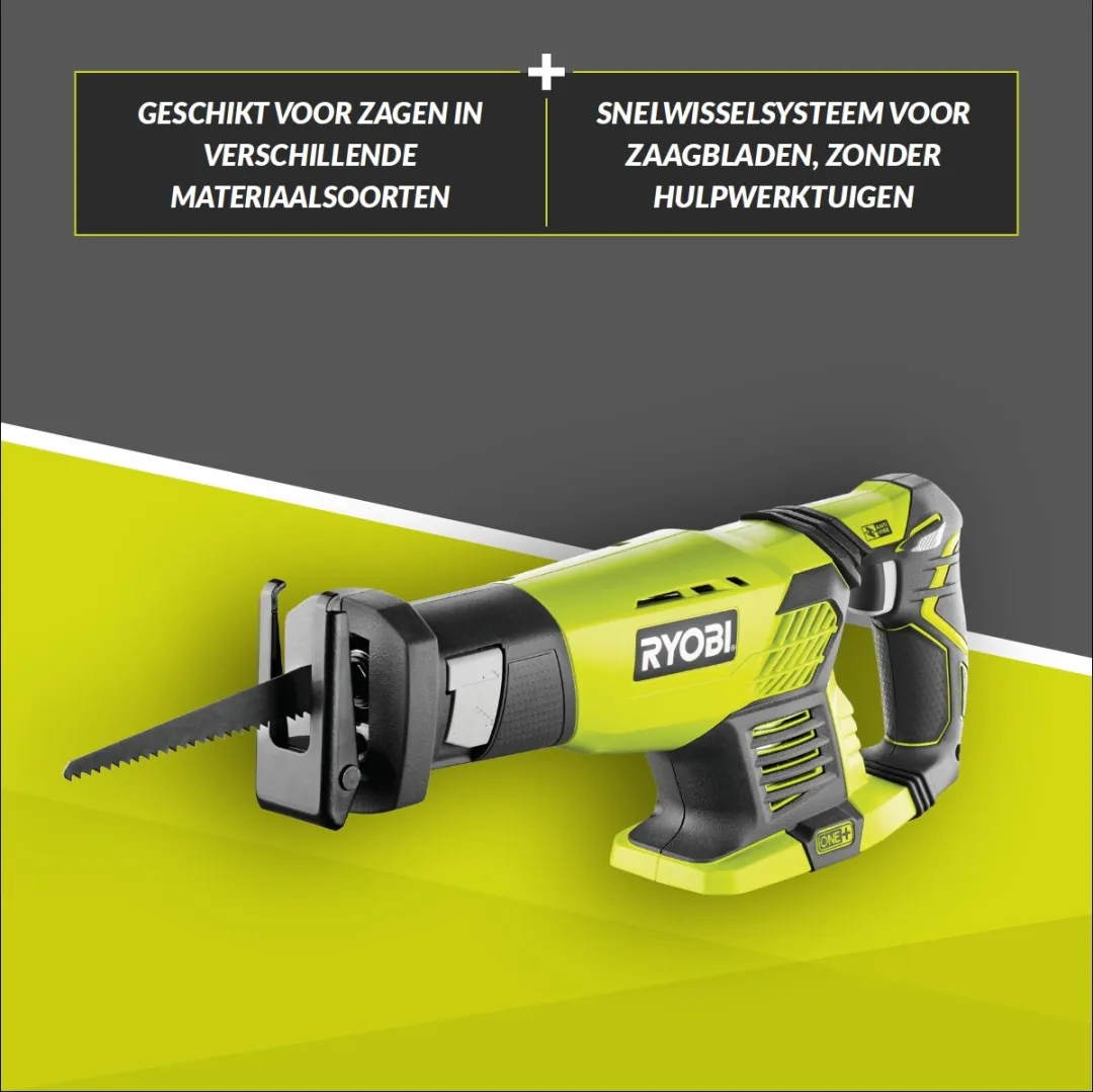 Ryobi One+ RRS1801M Reciprozaag - Hout