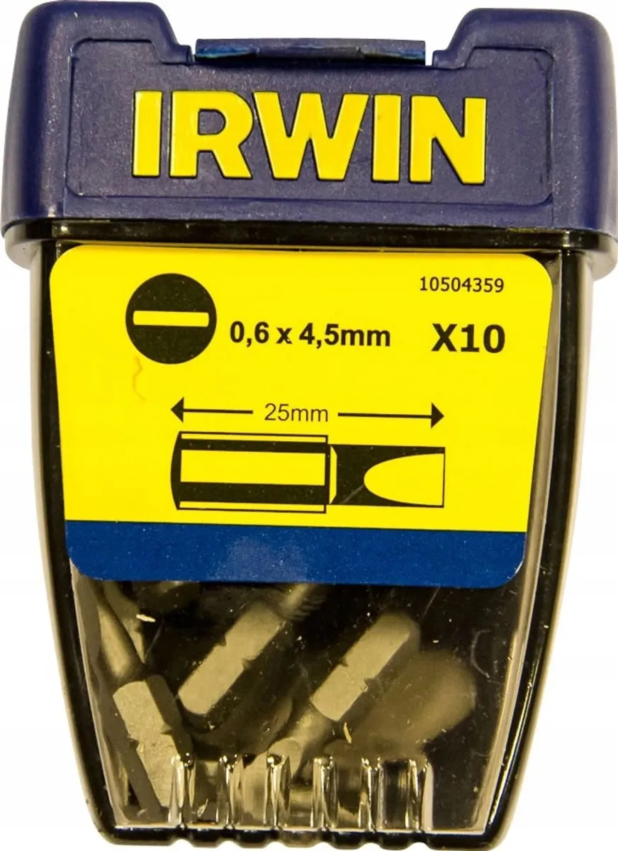 Irwin Platte Bits Set 25mm 1/4"