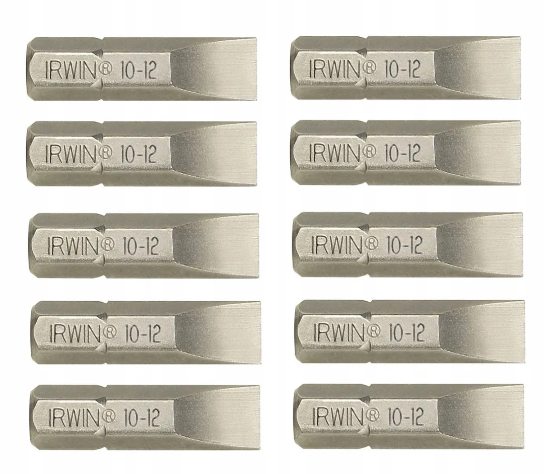 Irwin Platte Bits Set 25mm 1/4" - 10 Stuks - afbeelding 2 van 3